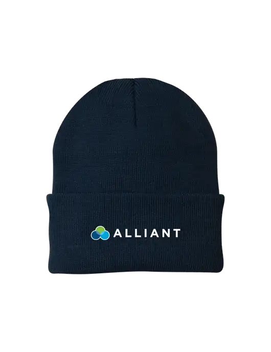 Navy Knit Cap w/Alliant Logo