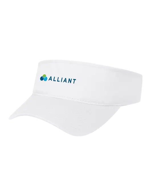 White Cap Visor w/Alliant Logo