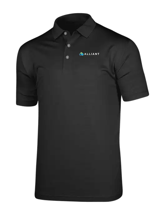 Callaway Vibrant Black Ventilated Polo w/Alliant Logo