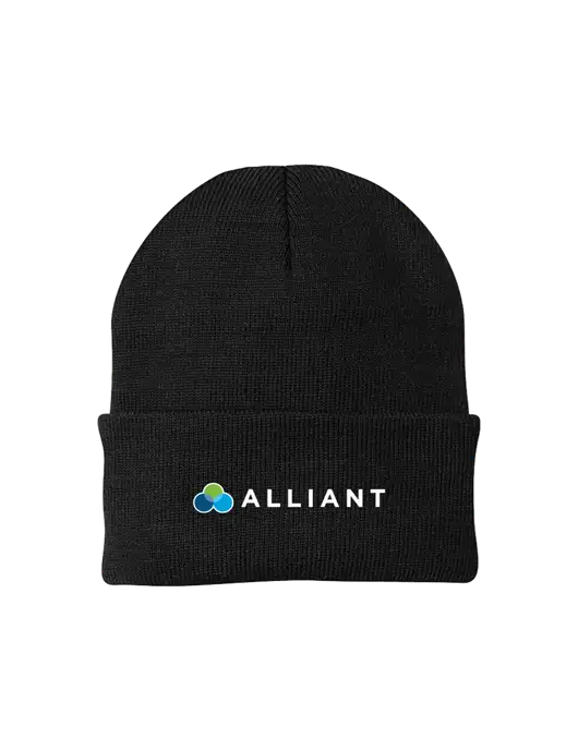 Black Knit Cap w/Alliant Logo