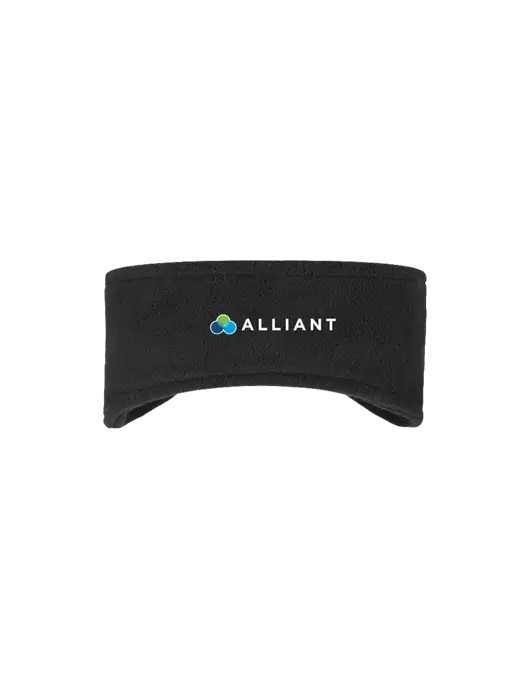 Black Stretch Fleece Headband w/Alliant Logo