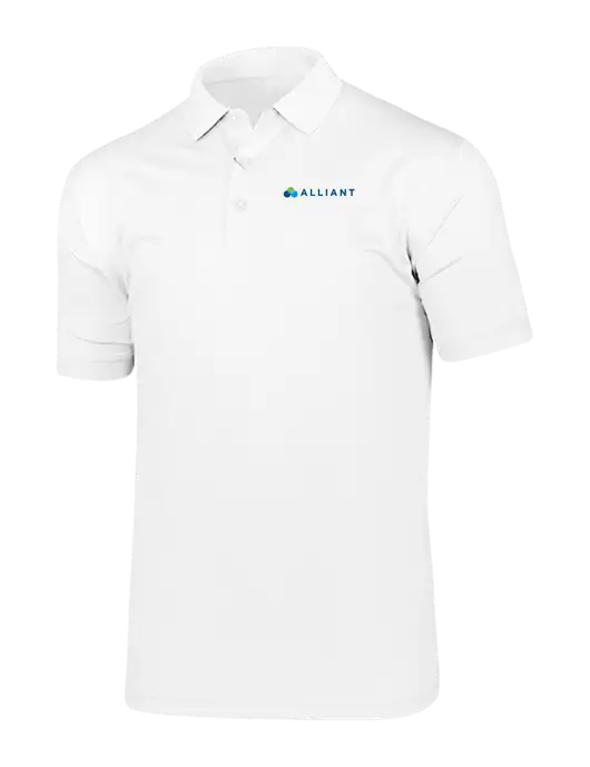 Callaway Vibrant Bright White Ventilated Polo w/Alliant Logo