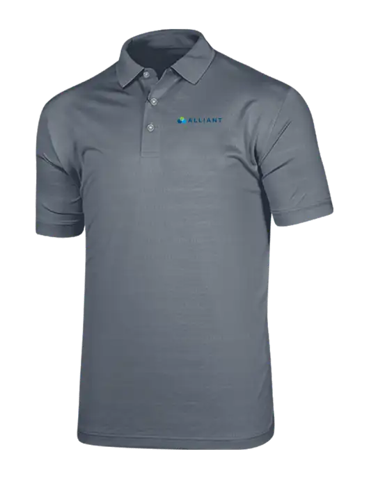 Callaway Vibrant Light Grey Ventilated Polo w/Alliant Logo