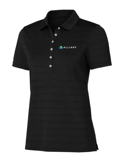 Callaway Womens Black Ventilated Polo w/Alliant Logo