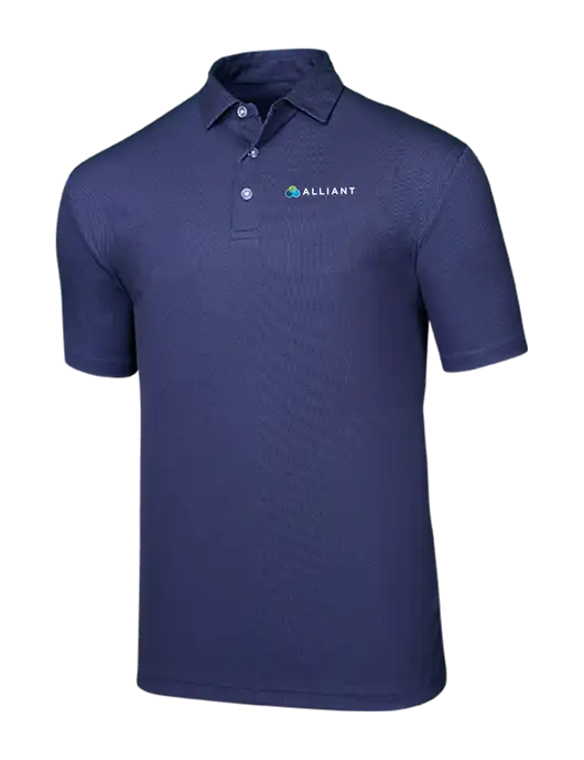 Callaway Birdseye Navy Polo w/Alliant Logo