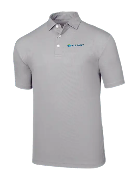 Callaway Birdseye Light Grey Polo w/Alliant Logo
