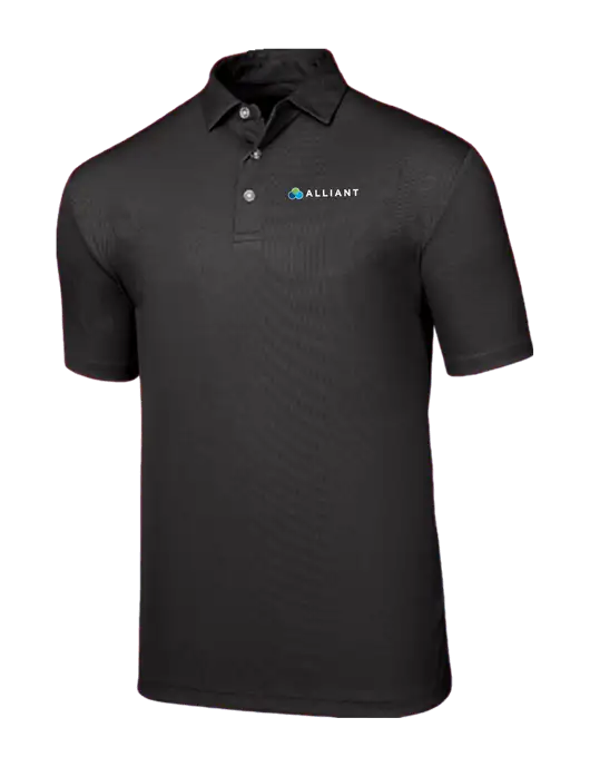 Callaway Birdseye Black Polo w/Alliant Logo