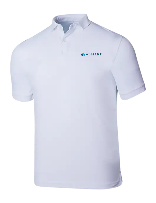 Callaway Ottoman Bright White Polo w/Alliant Logo