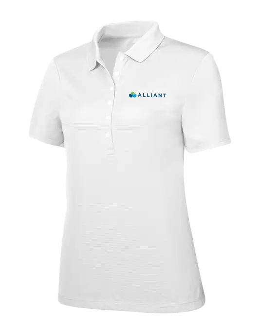 Callaway Womens Ottoman Bright White Polo w/Alliant Logo