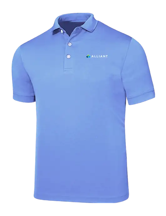 Callaway Ottoman Light Blue Polo w/Alliant Logo