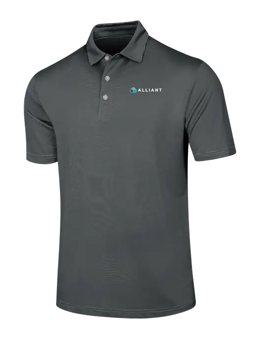 Callaway Black Fine Line Stripe Polo w/Alliant Logo