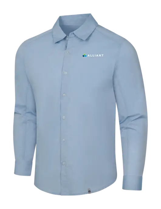 OGIO Light Blue Commuter Woven Shirt w/Alliant Logo