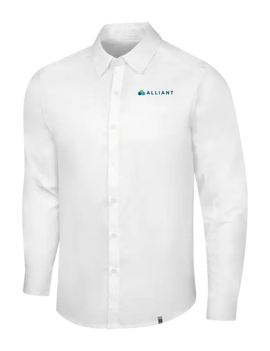 OGIO White Commuter Woven Shirt w/Alliant Logo