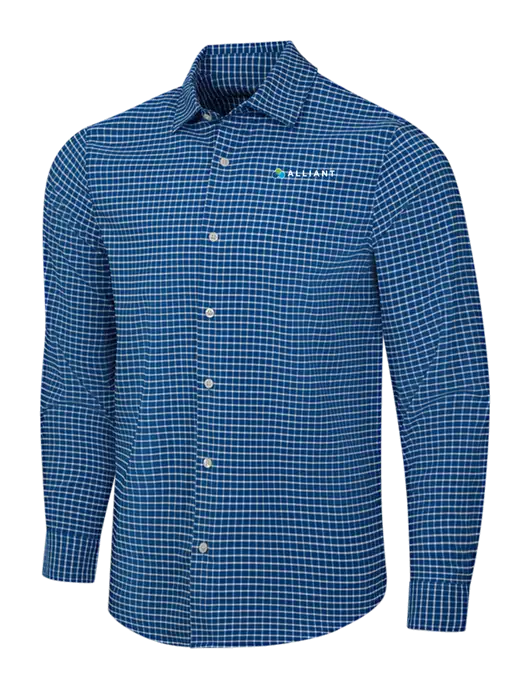 Navy/White City Stretch Shirt w/Alliant Logo