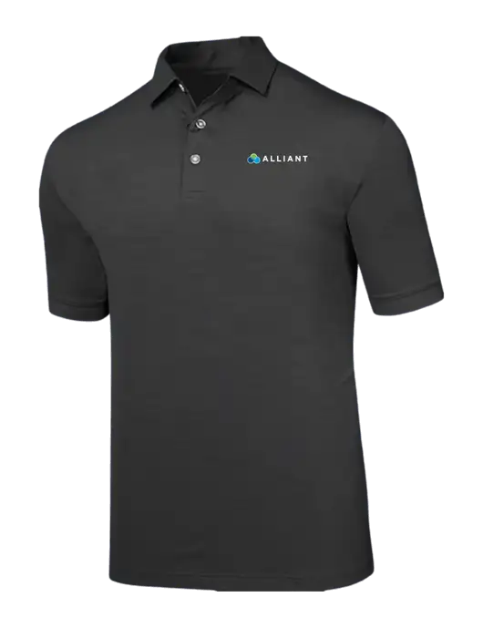 Callaway Black Fashion Tonal Polo w/Alliant Logo