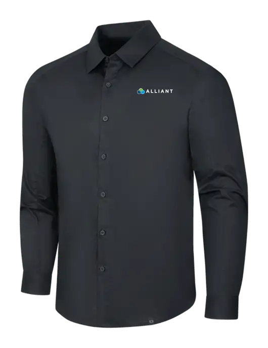 OGIO Black Commuter Woven Shirt w/Alliant Logo