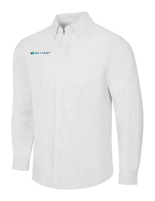 White SuperPro Oxford Shirt w/Alliant Logo