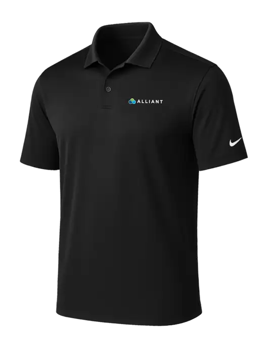NIKE Black Victory Solid Polo w/Alliant Logo