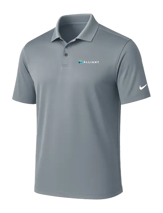 NIKE Medium Grey Victory Solid Polo w/Alliant Logo