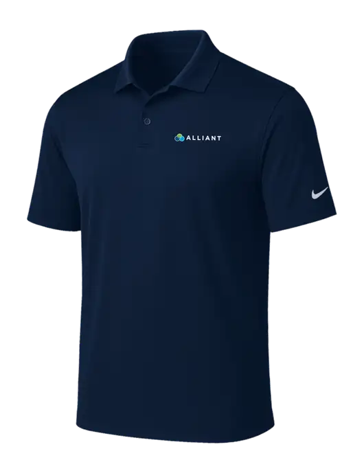 NIKE Navy Victory Solid Polo w/Alliant Logo
