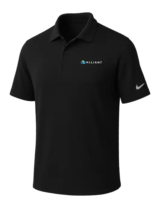 NIKE Black Dri-Fit Micro Pique Polo w/Alliant Logo