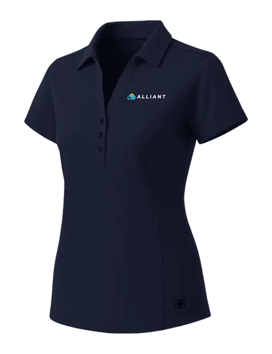 OGIO Womens Navy ONYX Polo w/Alliant Logo