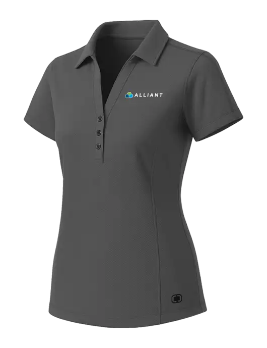OGIO Womens Medium Grey ONYX Polo w/Alliant Logo