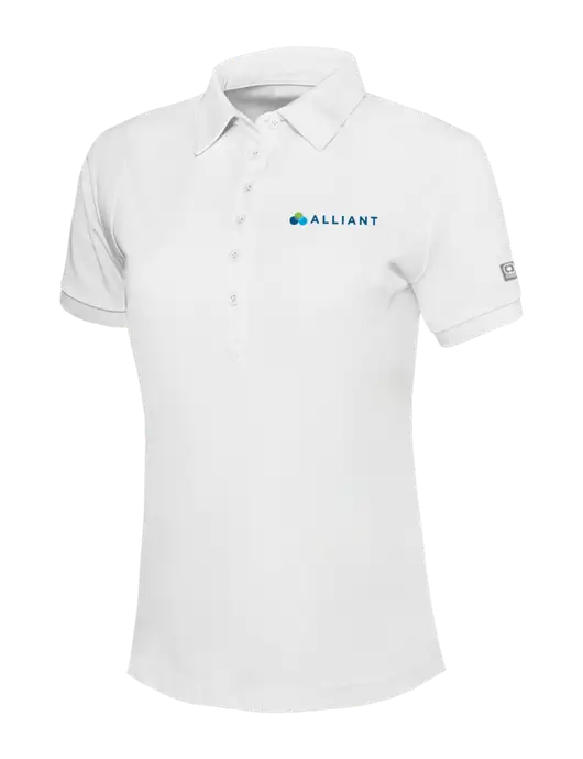 OGIO Womens Bright White Jewel Polo w/Alliant Logo