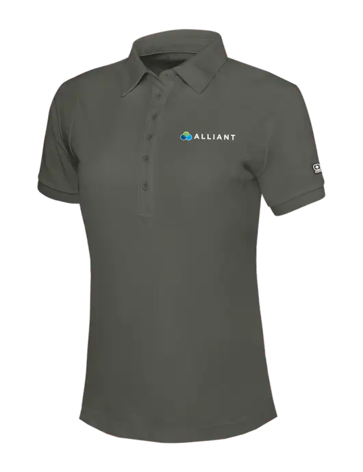 OGIO Womens Medium Grey Jewel Polo w/Alliant Logo