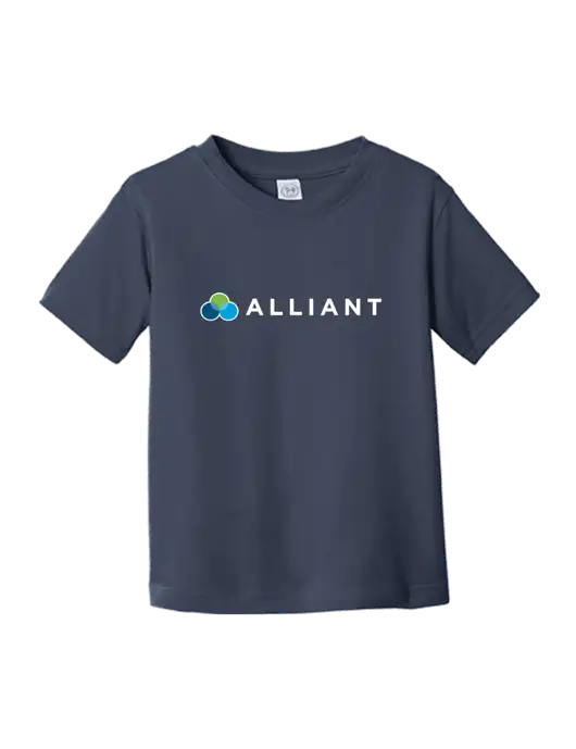 Rabbit Skins Navy Toddler Fine Jersey Tee w/Alliant Logo