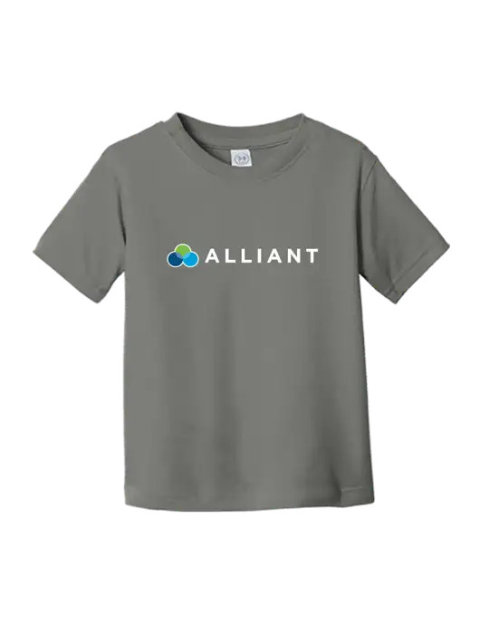 Rabbit Skins Charcoal Toddler Fine Jersey Tee w/Alliant Logo