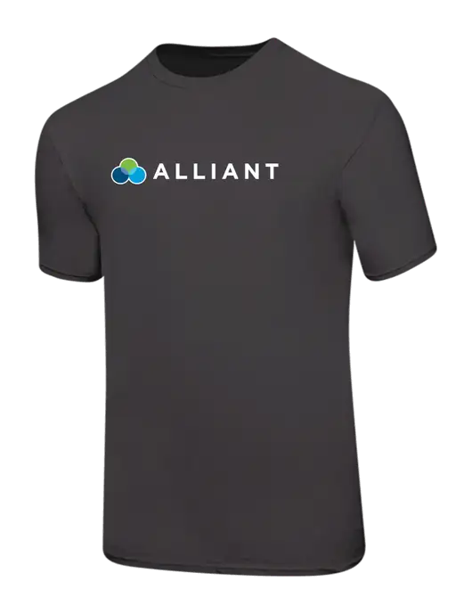 Ring Spun Charcoal 4.5 oz T-Shirt w/Alliant Logo