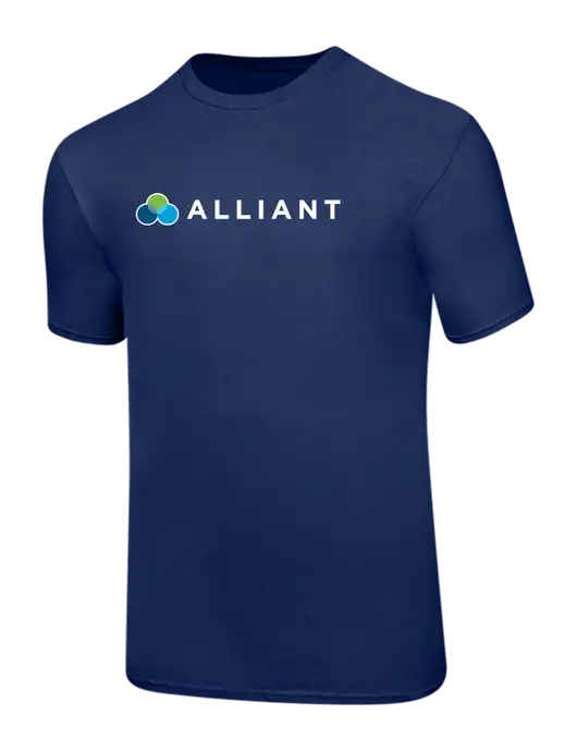 Ring Spun Navy 4.5 oz T-Shirt w/Alliant Logo