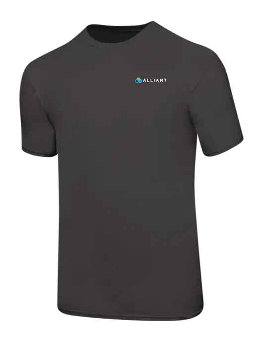Ring Spun Charcoal 4.5 oz T-Shirt w/Alliant Logo