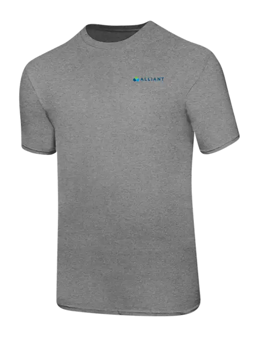 Ring Spun Light Heather Grey 4.5 oz T-Shirt w/Alliant Logo