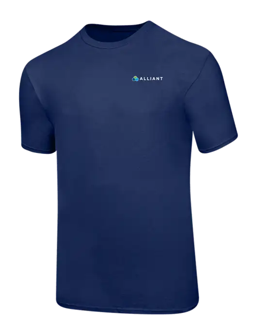 Ring Spun Navy 4.5 oz T-Shirt w/Alliant Logo