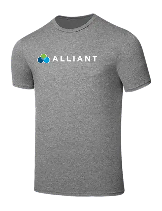 Seriously Soft Grey Frost T-Shirt w/Alliant Logo
