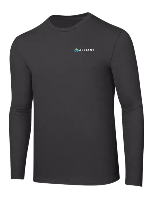 Ring Spun Charcoal 4.5 oz Long Sleeve T-Shirt w/Alliant Logo
