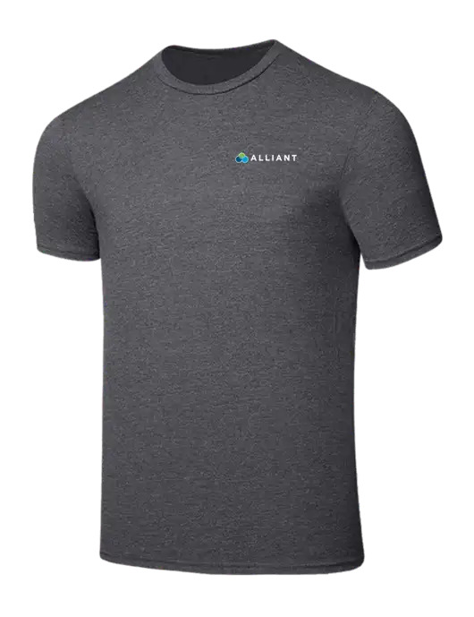 Seriously Soft Heathered Charcoal T-Shirt w/Alliant Logo