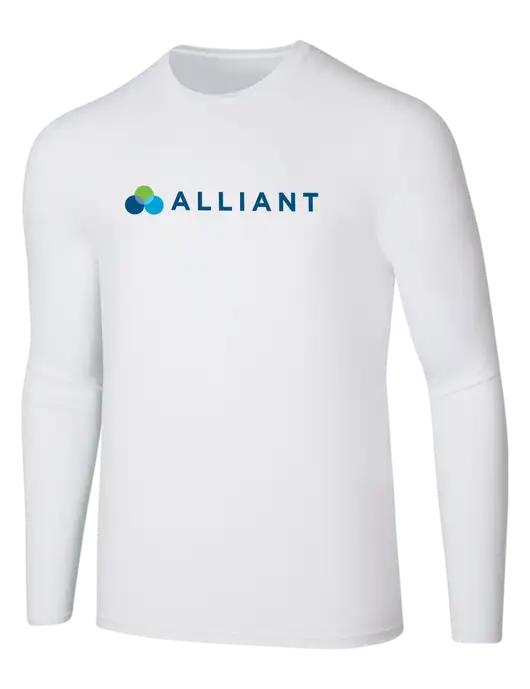 Seriously Soft White Long Sleeve T-Shirt w/Alliant Logo
