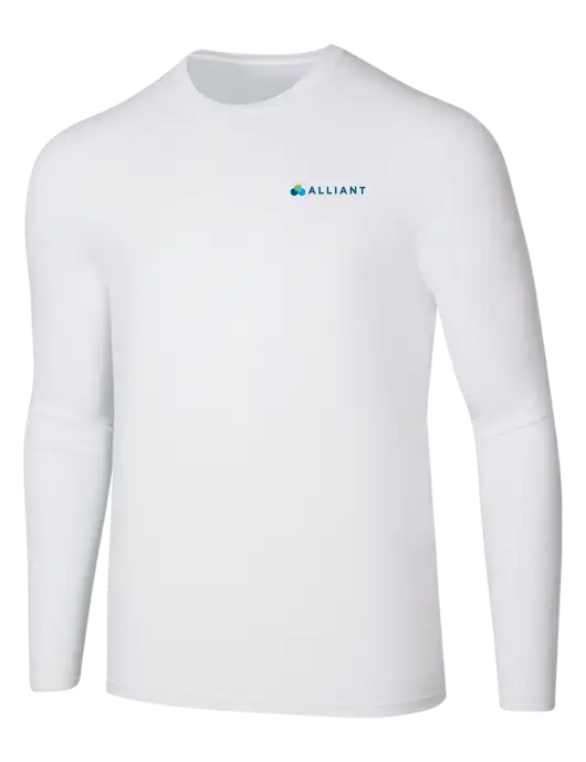 Seriously Soft White Long Sleeve T-Shirt w/Alliant Logo