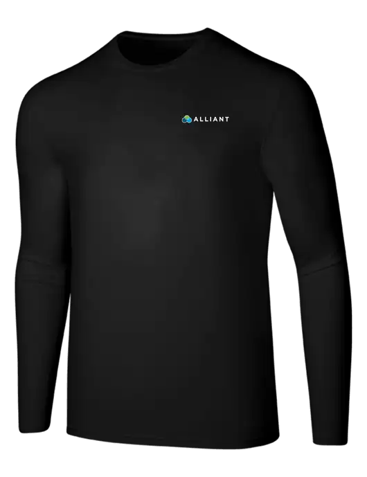 Seriously Soft Black Long Sleeve T-Shirt w/Alliant Logo