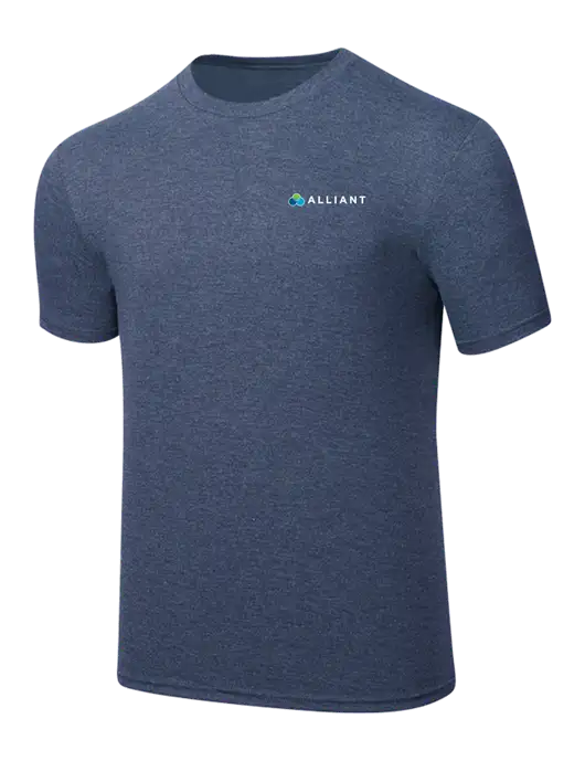 Simply Soft Navy Frost 4.5oz  Poly/Combed Ring Spun Cotton T-Shirt w/Alliant Logo