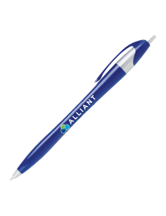 Novella Navy/Silver Corporate Pen- Blue Ink w/Alliant Logo
