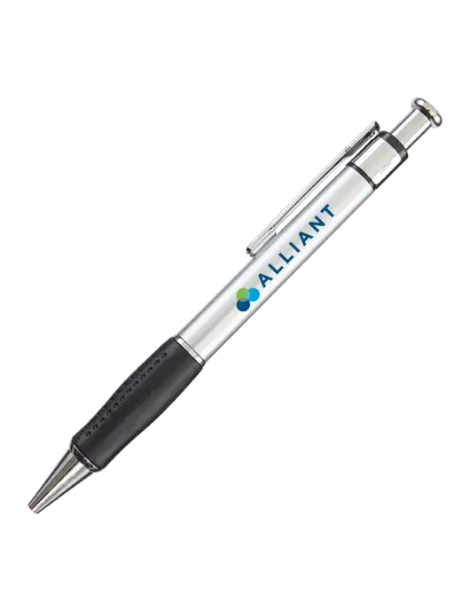 Malta Silver Pen - Black Ink w/Alliant Logo