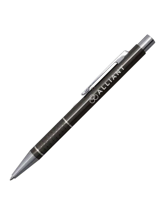 St George Gunmetal Pen - Blue Ink w/Alliant Logo