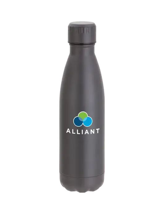 City Go Matte Charcoal 17 oz Insulated Bottle w/Alliant Logo