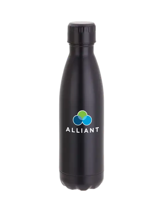 City Go Matte Black 17 oz Insulated Bottle w/Alliant Logo