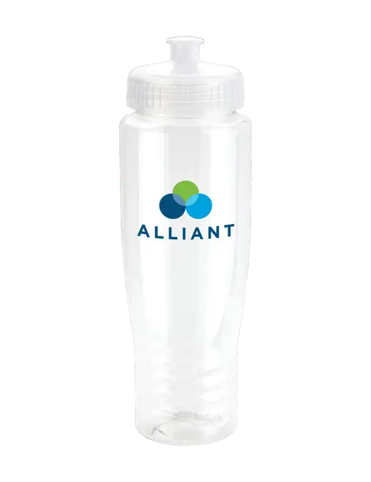 Roam Clear 28 oz Eco-Polyclear Bottle with Push Pull Lid w/Alliant Logo