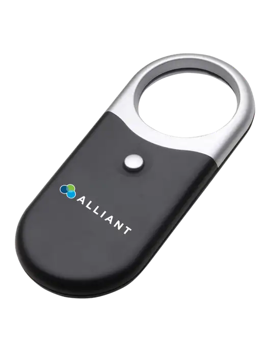 Compact Black Magnifier Light w/Alliant Logo